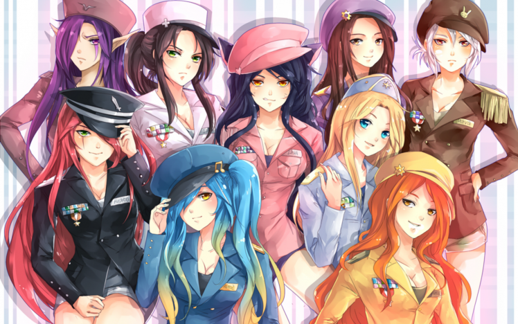 League Of Legends, Ahri, Katarina, Riven, Caitlyn, Morgana, Leona, Sona, Akali, Lux HD Wallpaper Desktop Background