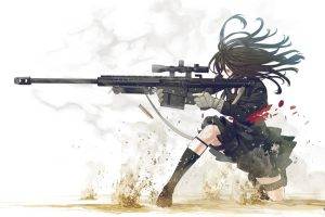 anime Girls, Sniper Rifle, Original Characters
