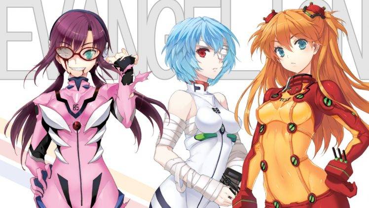 Neon Genesis Evangelion, Ayanami Rei, Asuka Langley Soryu, Anime HD Wallpaper Desktop Background