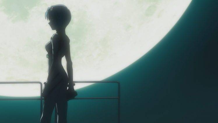 Neon Genesis Evangelion, Ayanami Rei, Anime, Moonlight HD Wallpaper Desktop Background