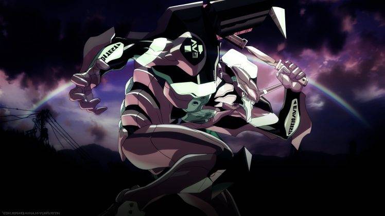 Neon Genesis Evangelion, EVA Unit 01, Anime HD Wallpaper Desktop Background