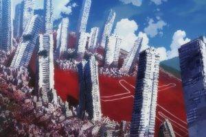 Neon Genesis Evangelion, Blood, Angel, City, Anime