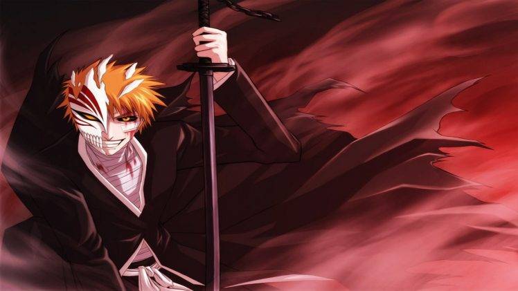 anime, Bleach, Kurosaki Ichigo, Hollow HD Wallpaper Desktop Background