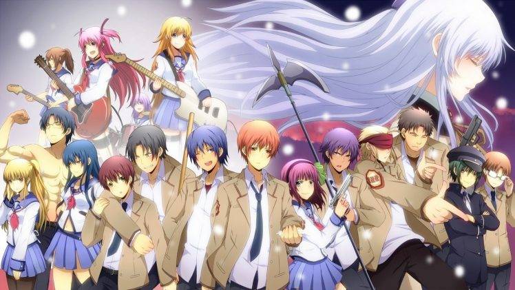 anime, Angel Beats!, School Uniform, Skirt HD Wallpaper Desktop Background