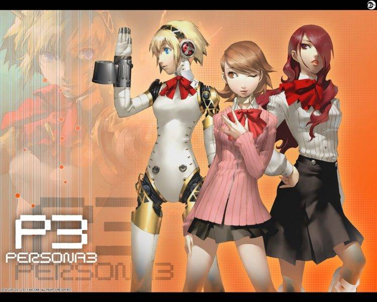 Persona Series, Persona 3, Aigis, Kirijou Mitsuru, Yukari Takeba HD Wallpaper Desktop Background
