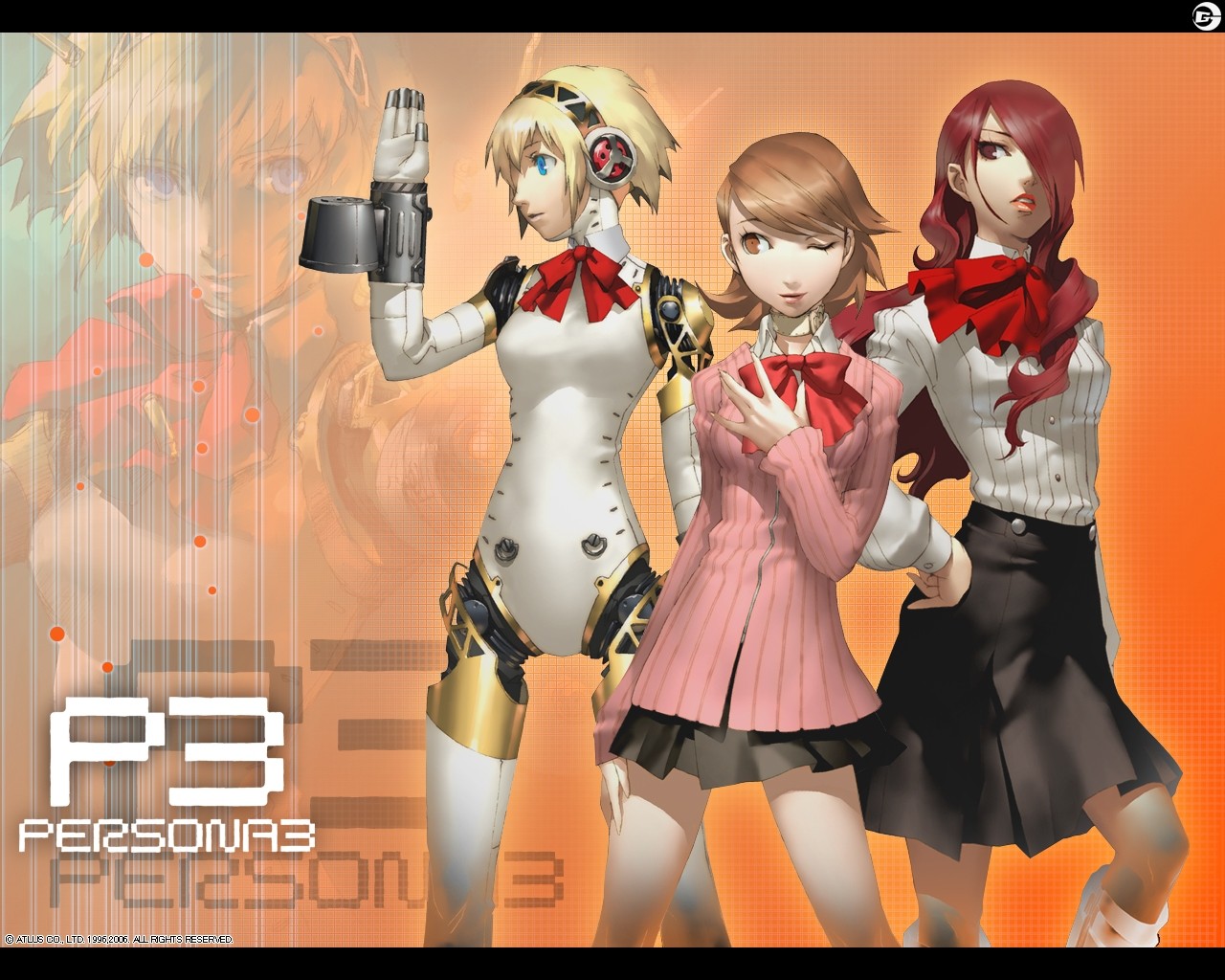 Persona Series, Persona 3, Aigis, Kirijou Mitsuru, Yukari Takeba Wallpaper