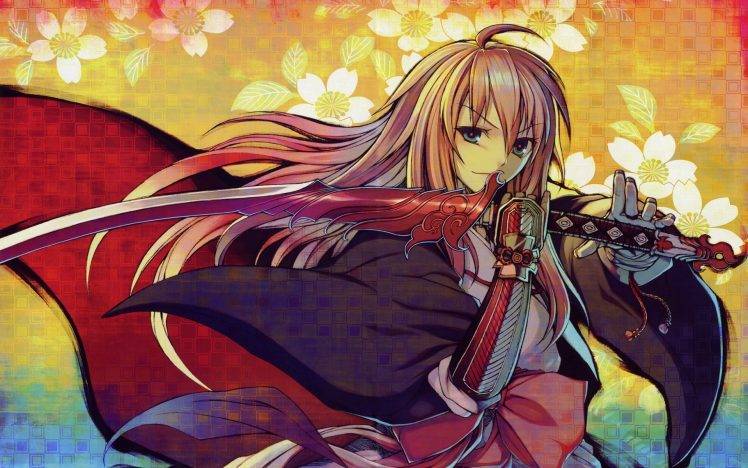 anime, Original Characters, Anime Girls, Sword, Katana HD Wallpaper Desktop Background