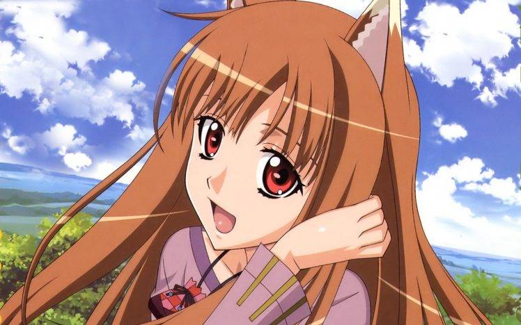 anime, Holo, Animal Ears, Spice And Wolf HD Wallpaper Desktop Background