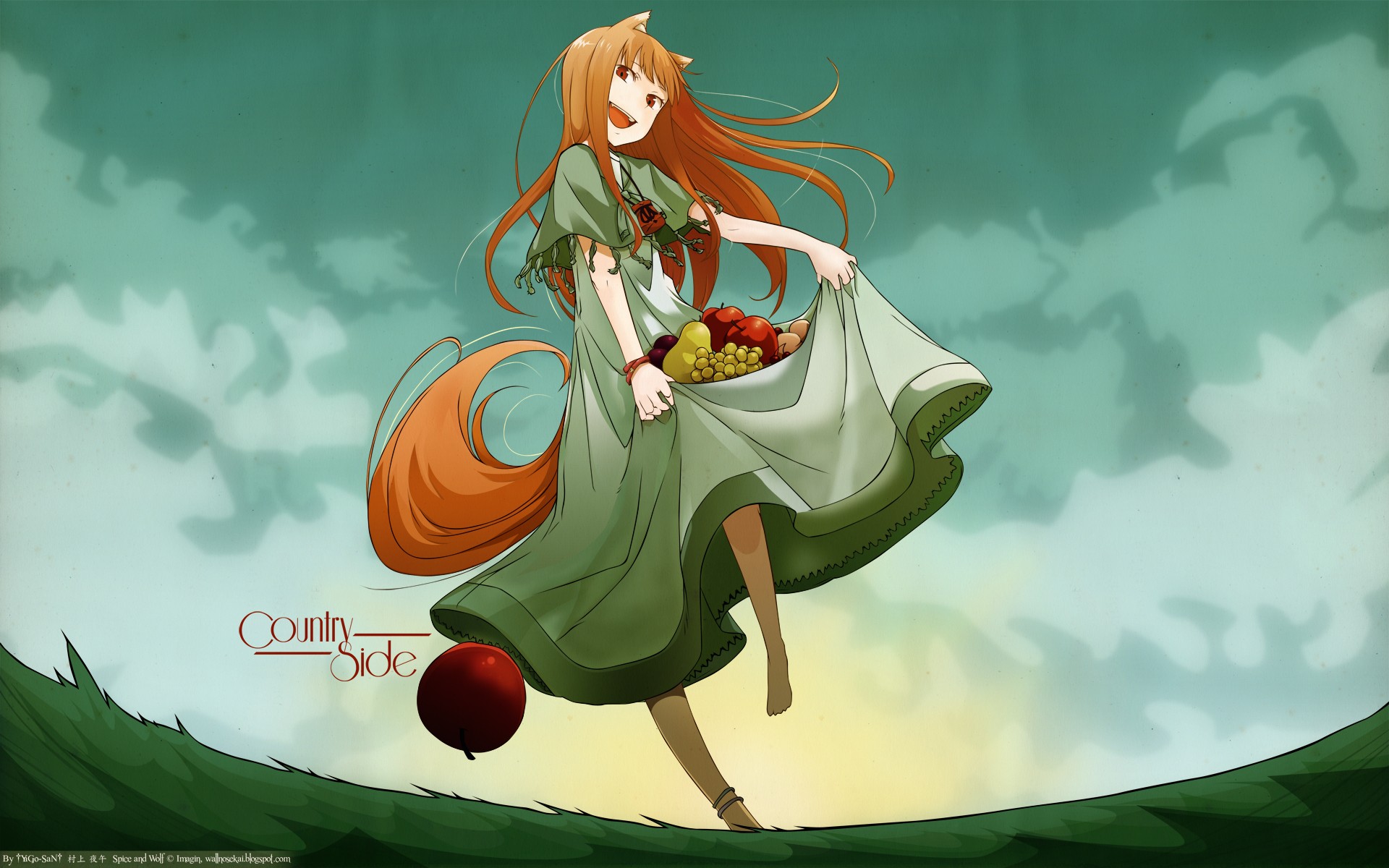 anime, Spice And Wolf, Holo Wallpaper