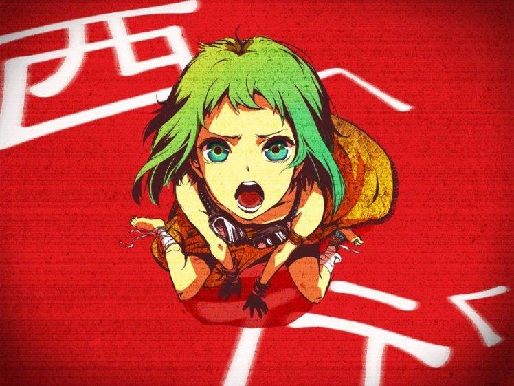 Vocaloid, Megpoid Gumi, Green Eyes, Green Hair HD Wallpaper Desktop Background