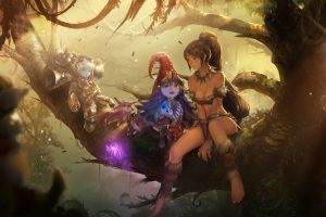 League Of Legends, Lulu, Tristana, Nidalee, Trees