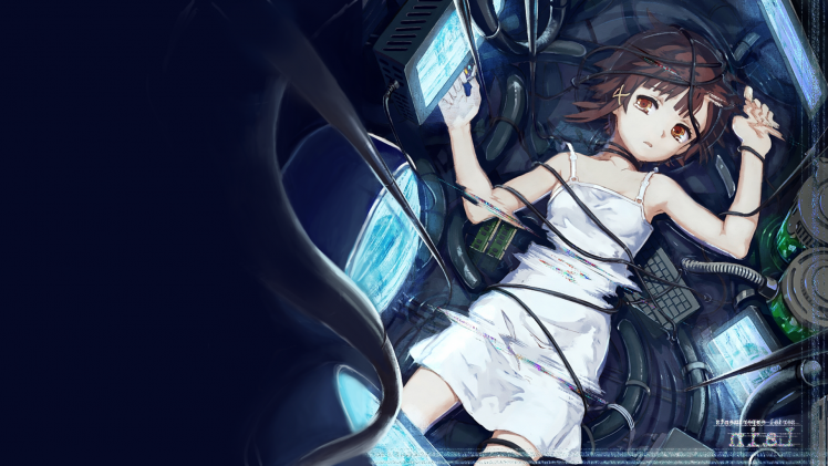 Serial Experiments Lain, Anime Girls, Lain Iwakura HD Wallpaper Desktop Background