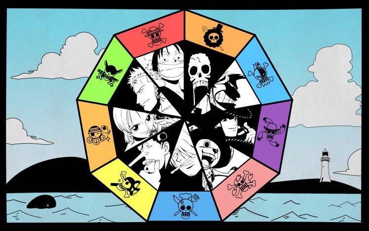 One Piece, Monkey D. Luffy, Roronoa Zoro, Nami, Brook, Usopp, Tony Tony Chopper, Nico Robin, Sanji, Franky, Straw Hat Pirates HD Wallpaper Desktop Background