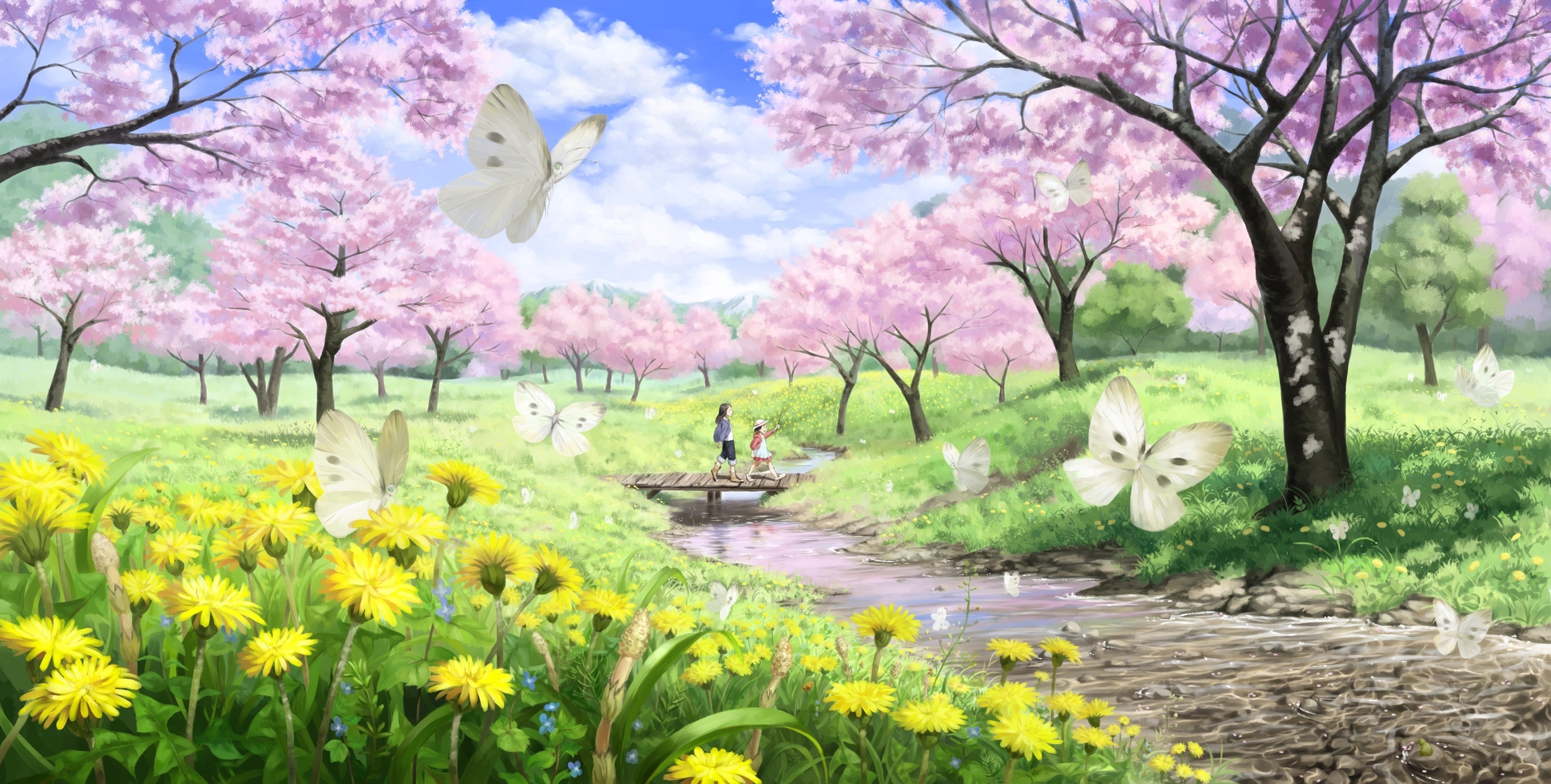 anime, Butterfly Wallpaper