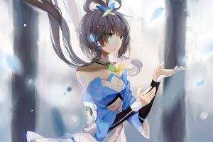 anime Girls, Green Eyes, Luo Tianyi, Vocaloid