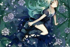 anime Girls, Original Characters, Tears, Blue Hair