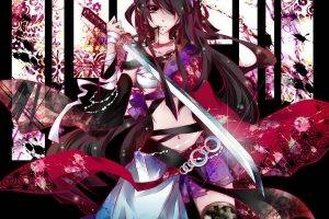 kimono, Sword, Anime, Vocaloid, Yukata