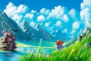Studio Ghibli, Howls Moving Castle, Mountain