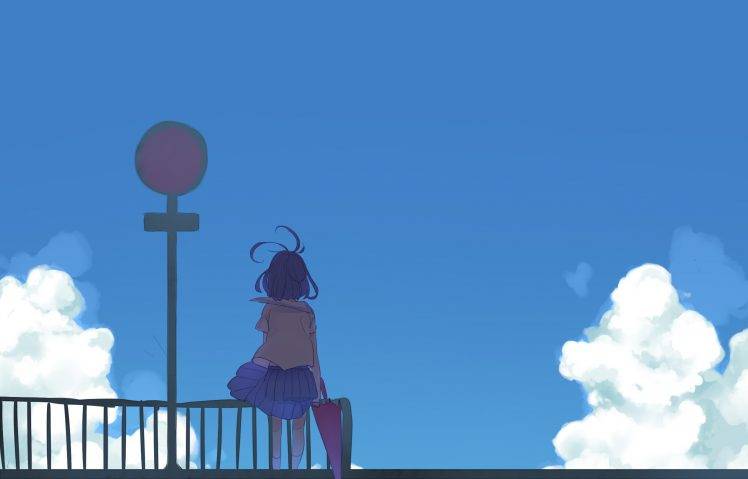 anime Girls, School Uniform, Anime HD Wallpaper Desktop Background