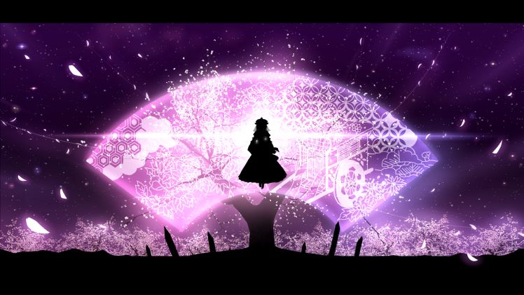Touhou, Saigyouji Yuyuko, Anime HD Wallpaper Desktop Background