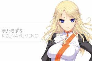 anime, Anime Girls, Kizuna Yumeno, Culture Japan, Blonde, Long Hair, Blue Eyes