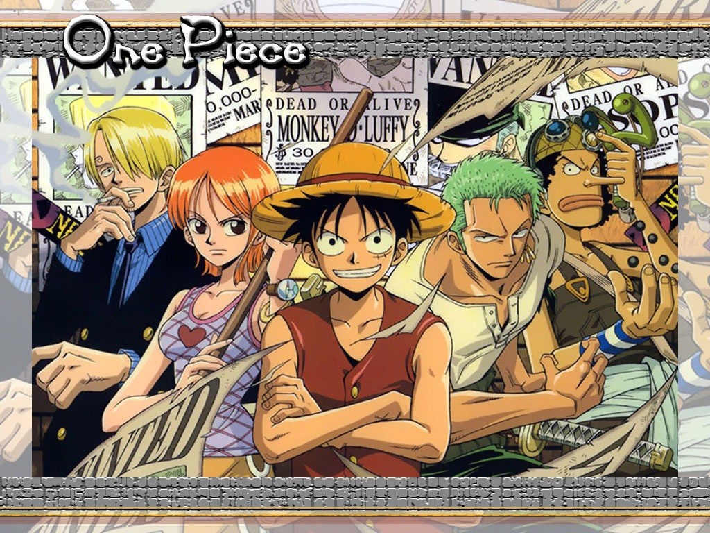 One Piece, Monkey D. Luffy, Sanji, Nami, Usopp, Roronoa Zoro Wallpaper