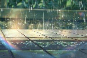 summer, Sunlight, Rainbows, Rain, Pavements, Makoto Shinkai