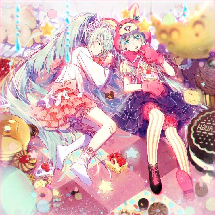 anime Girls, Cakes, Dress HD Wallpaper Desktop Background