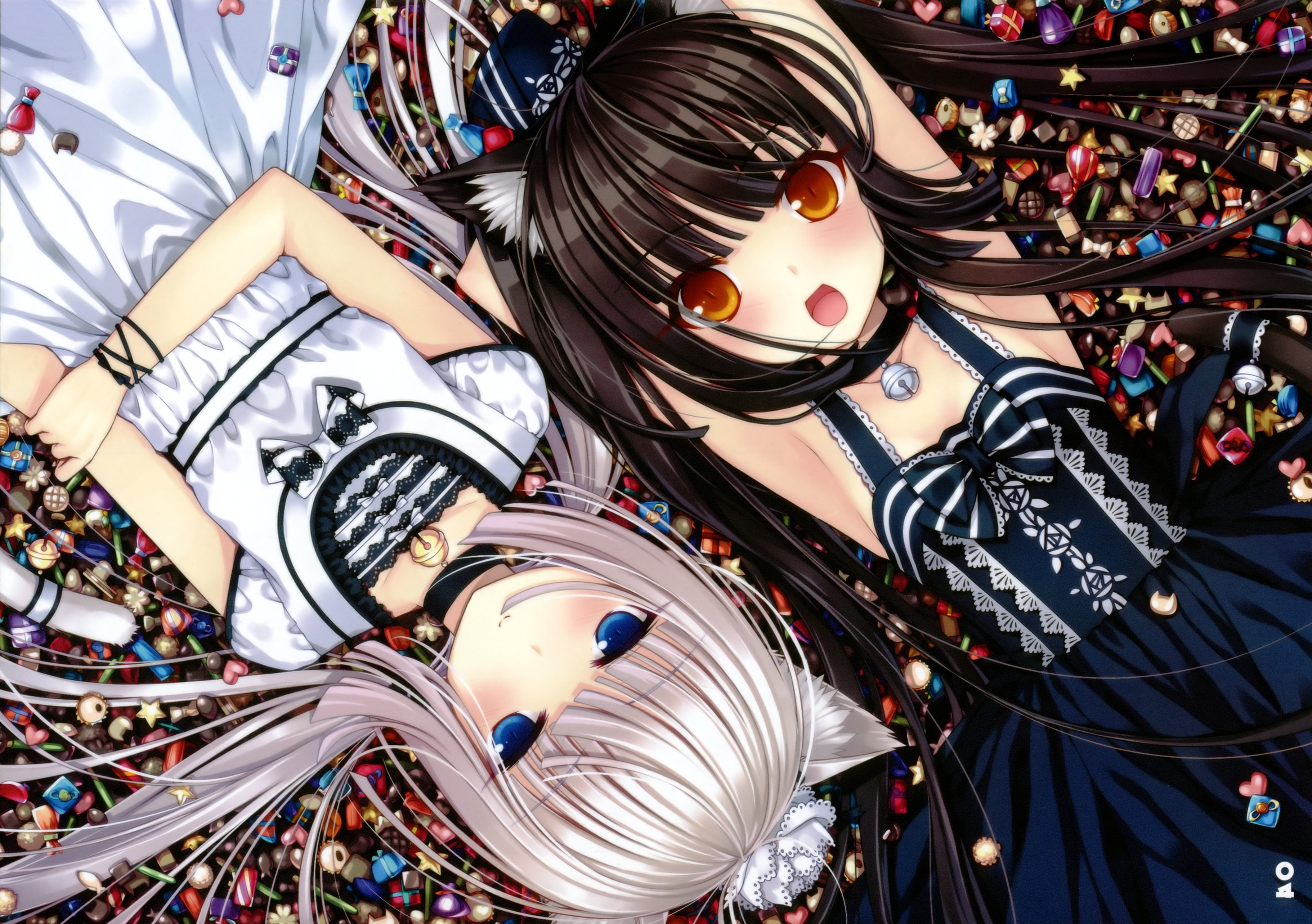 anime Girls, Sayori, Nekomimi Wallpaper