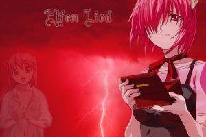 Elfen Lied, Anime, Anime Girls, Pink Hair, Red Eyes, Lucy, Nyu, Lilium