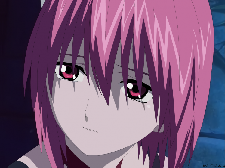 Elfen Lied, Anime, Anime Girls, Pink Hair, Red Eyes, Lucy, Nyu HD Wallpaper Desktop Background