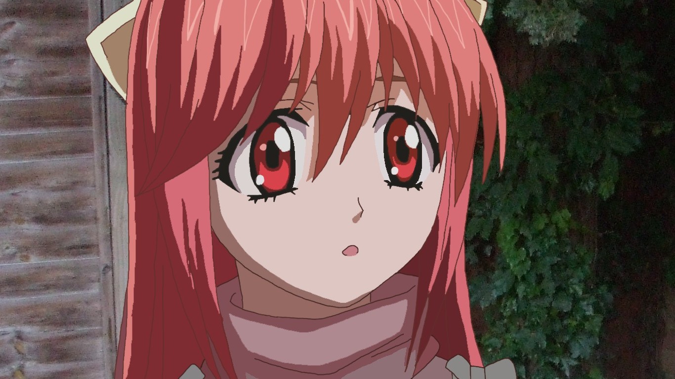 Elfen Lied, Anime, Anime Girls, Pink Hair, Red Eyes, Lucy Wallpaper