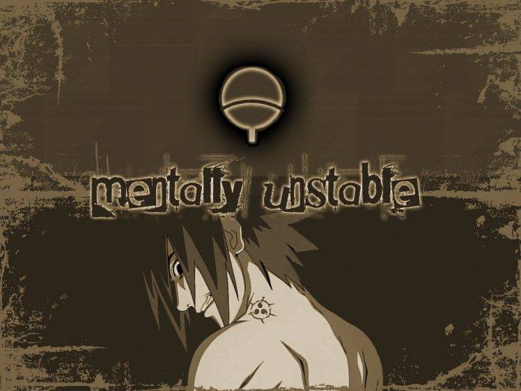 Uchiha Sasuke, Naruto Shippuuden, Sepia, Typography HD Wallpaper Desktop Background