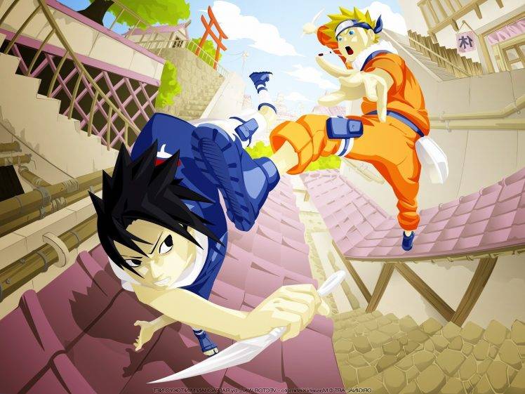 Uzumaki Naruto, Uchiha Sasuke HD Wallpaper Desktop Background
