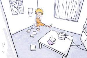 simple Background, Anime, Room, Uzumaki Naruto