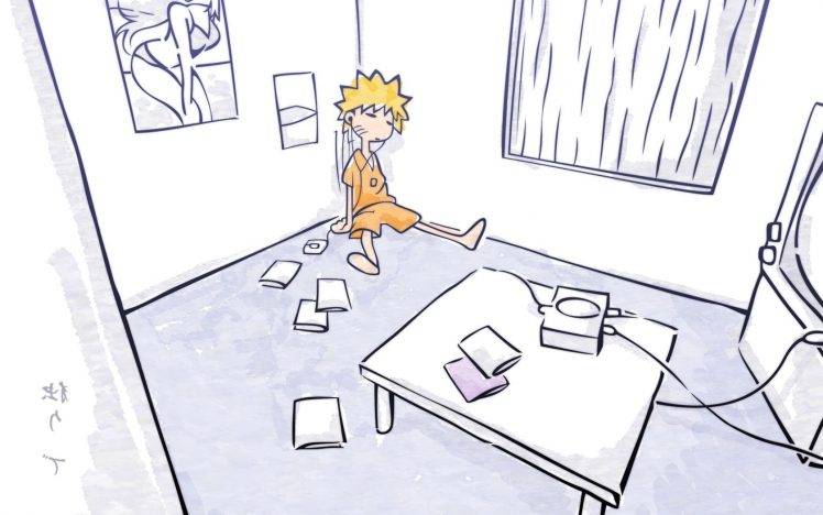 simple Background, Anime, Room, Uzumaki Naruto HD Wallpaper Desktop Background