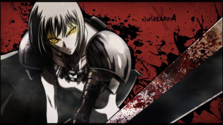anime Girls, Anime, Claymore (anime), Blood, Synceed HD Wallpaper Desktop Background