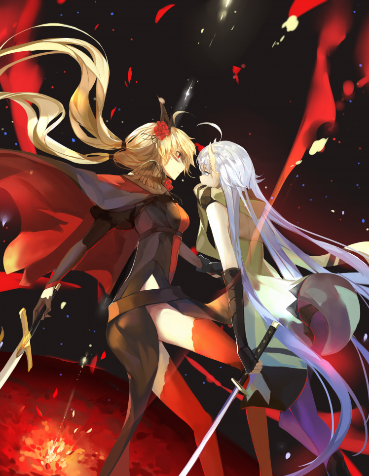 sword, Anime Girls, Anime, Pixiv Fantasia, Original Characters HD Wallpaper Desktop Background