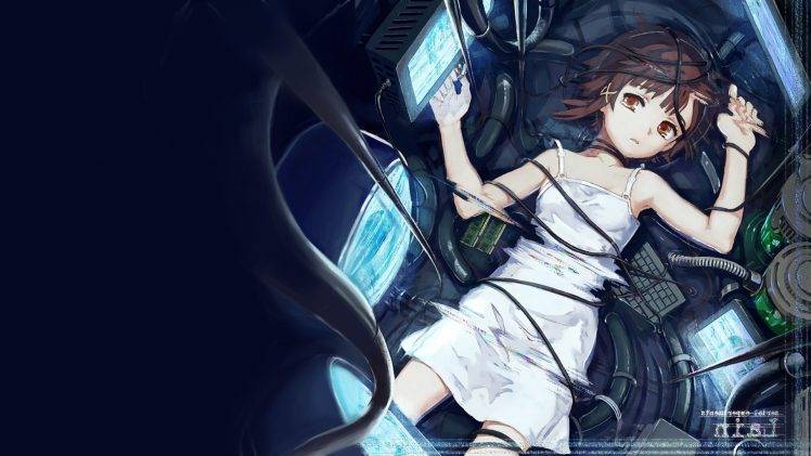 Serial Experiments Lain, Lain Iwakura, Anime, Anime Girls HD Wallpaper Desktop Background