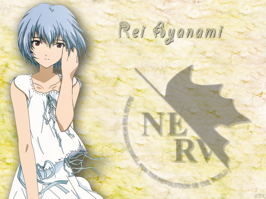 Ayanami Rei, Anime, Blue Hair, Neon Genesis Evangelion, Nerv Wallpaper
