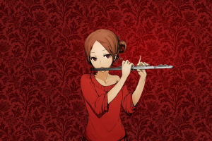 music, Orchestra, Anime Girls, Flute, Original Characters