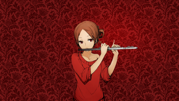 music, Orchestra, Anime Girls, Flute, Original Characters HD Wallpaper Desktop Background