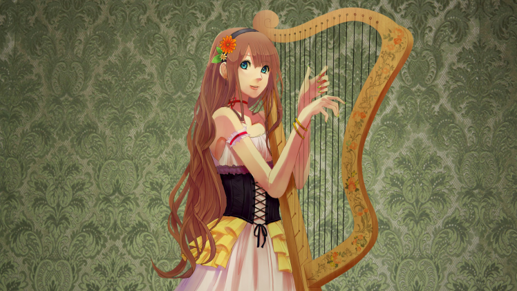music, Orchestra, Anime Girls HD Wallpaper Desktop Background
