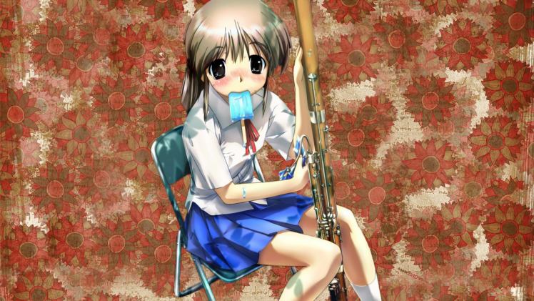music, Orchestra, Anime Girls, School Uniform, Original Characters HD Wallpaper Desktop Background