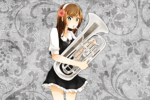 music, Orchestra, Anime Girls, Baritone