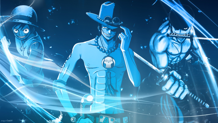 One Piece, Monkey D. Luffy, Portgas D. Ace, Roronoa Zoro HD Wallpaper Desktop Background