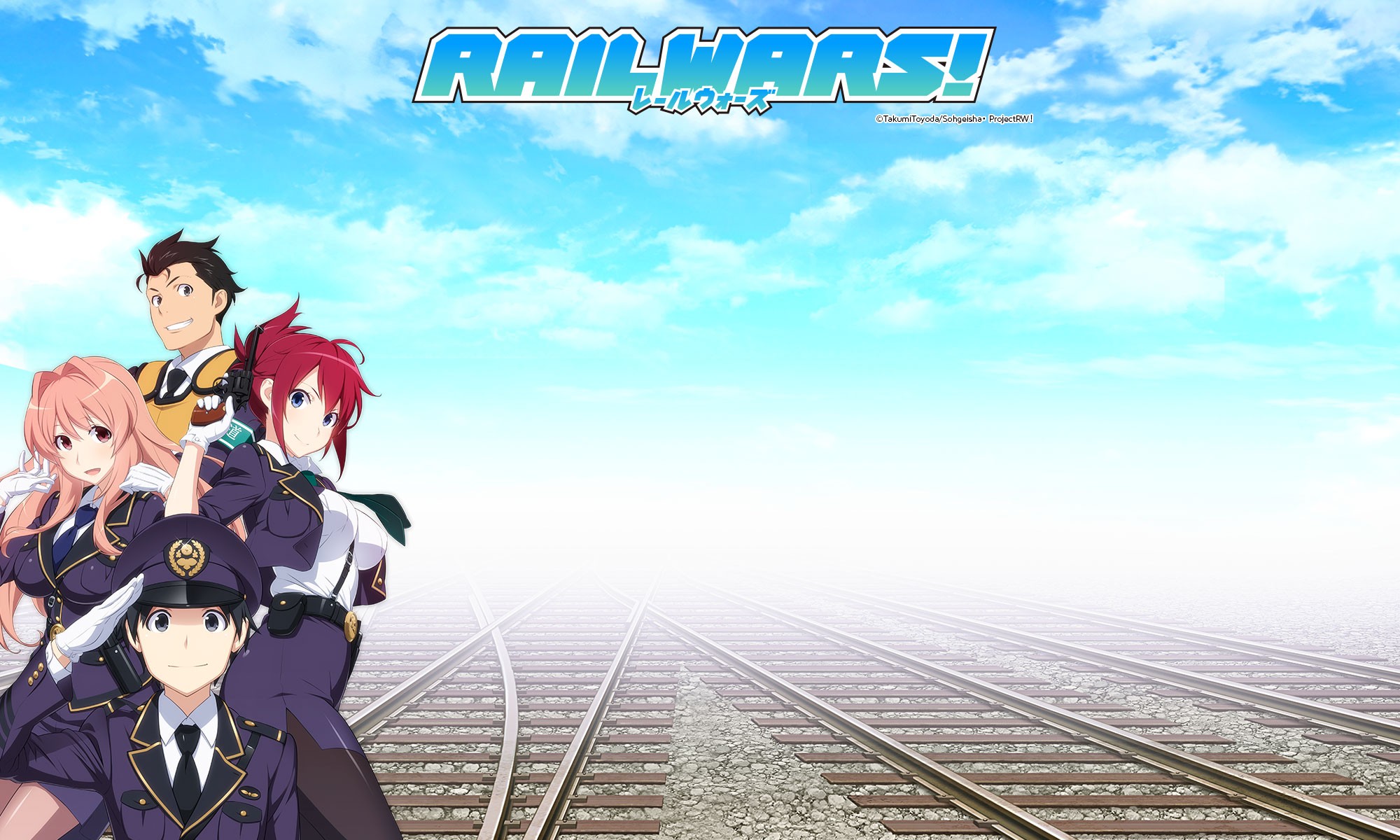 Rail Wars, Anime, Koumi Haruka, Sakurai Aoi, Iwaizumi Shou, Takayama Naoto Wallpaper
