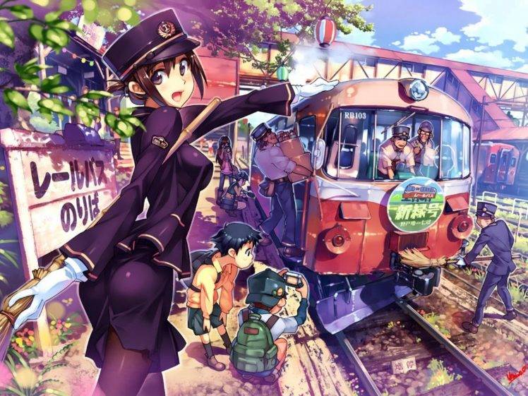 Rail Wars, Anime, Train, Railway, Original Characters HD Wallpaper Desktop Background
