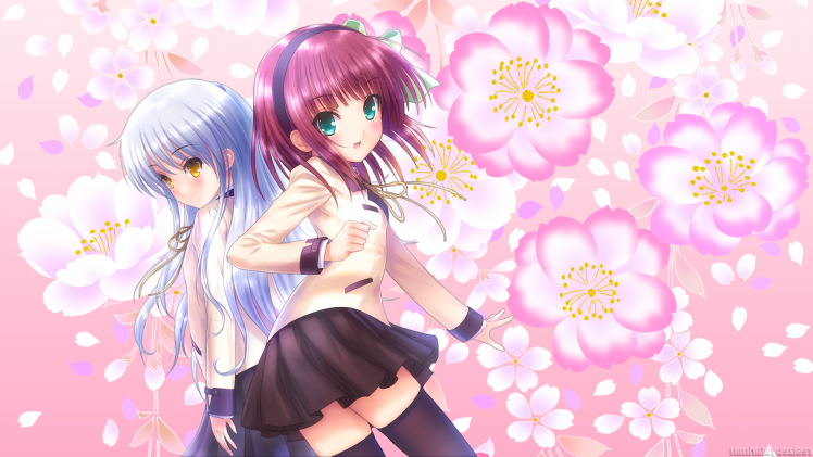 anime Girls, Anime, Angel Beats!, Tachibana Kanade, Nakamura Yuri HD Wallpaper Desktop Background