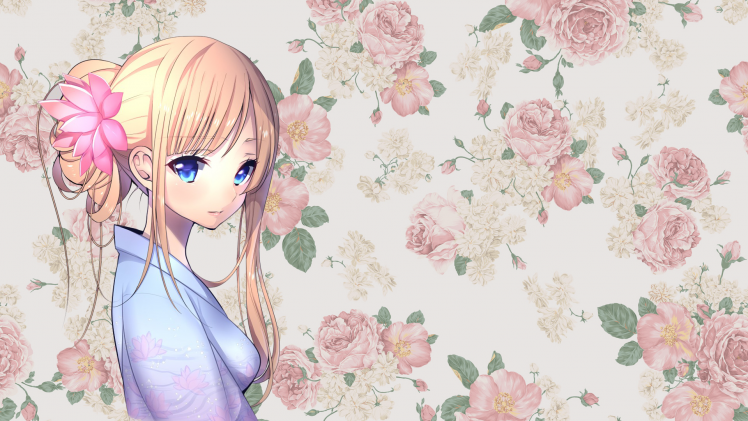 anime Girls, Anime, Traditional Clothing HD Wallpaper Desktop Background